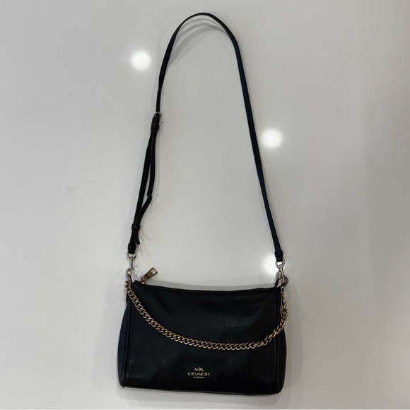 Coach Carrie Crossbody Bag – Refined Pebble Leather | Gold-Tone Hardware - Picture 5 of 13